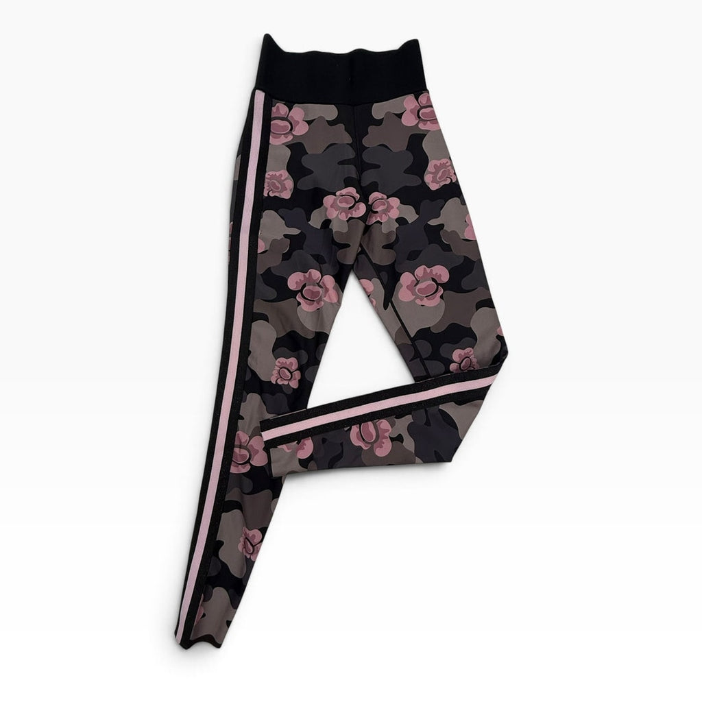 Ultracor Ultra High Legging XS Pink Grey Camo Flower Glitter Side Stripe Luxury