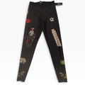 Ultracor Italy Travel Print High-Waisted Leggings | Black Multi | Size XS