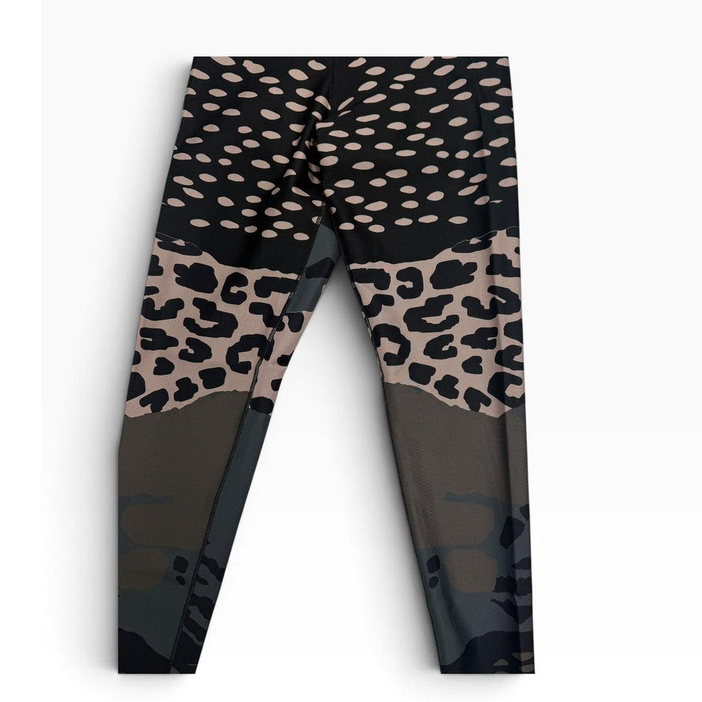 Ultracor Leggings XS Leopard Cheetah Camo Animal Print Lined Compression NWOT