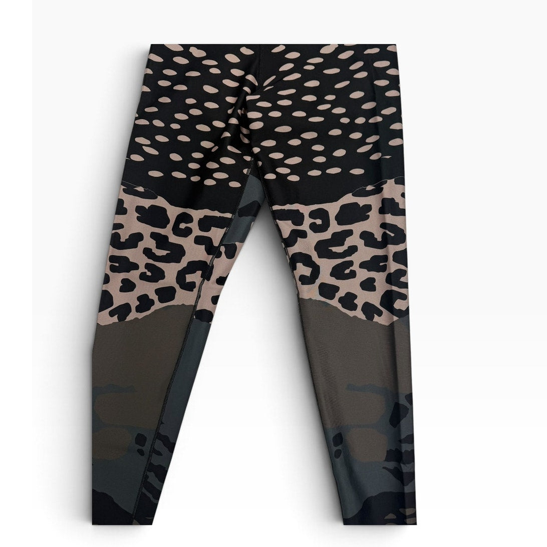 Ultracor Leggings XS Leopard Cheetah Camo Animal Print Lined Compression NWOT