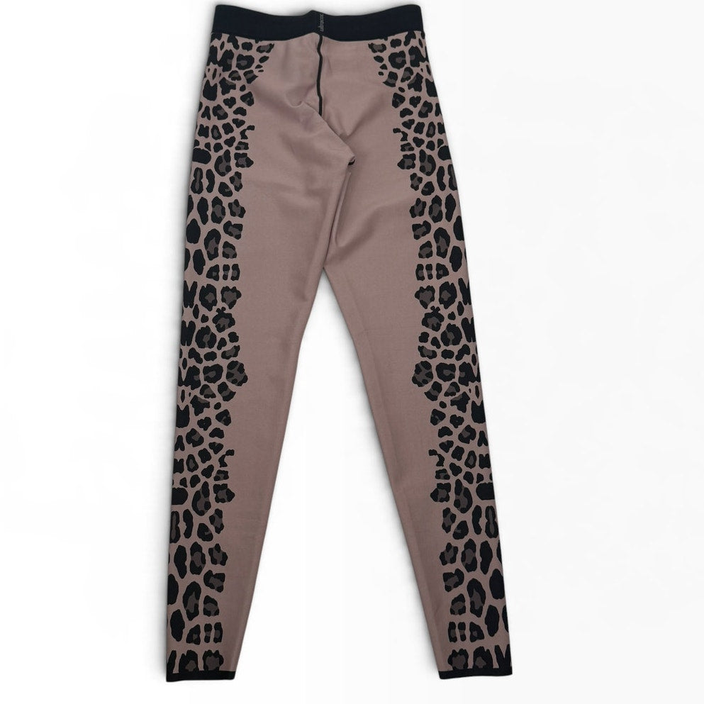 Ultracor Ultra High Leggings XS Mauve Black Leopard Side Panel Luxury Activewear