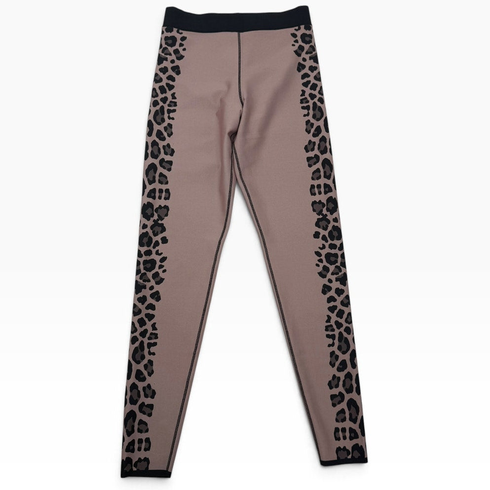 Ultracor Ultra High Leggings XS Mauve Black Leopard Side Panel Luxury Activewear