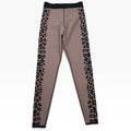 Ultracor Ultra High Leggings XS Mauve Black Leopard Side Panel Luxury Activewear