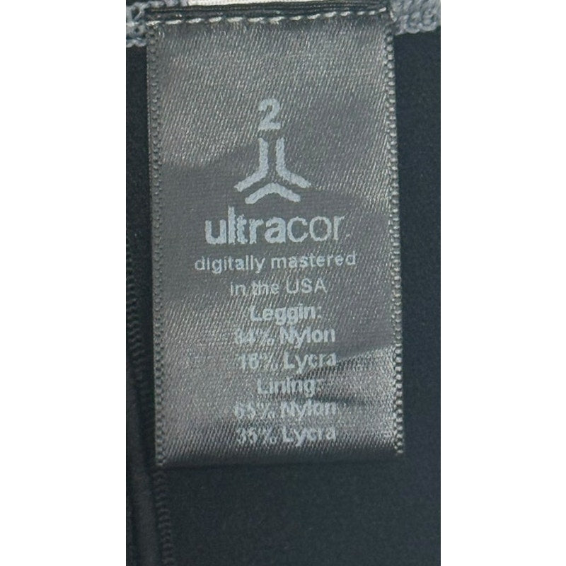 Ultracor Womens Bike Shorts Size 2 XS Pink Gray Abstract Print Raw Hem NWOT