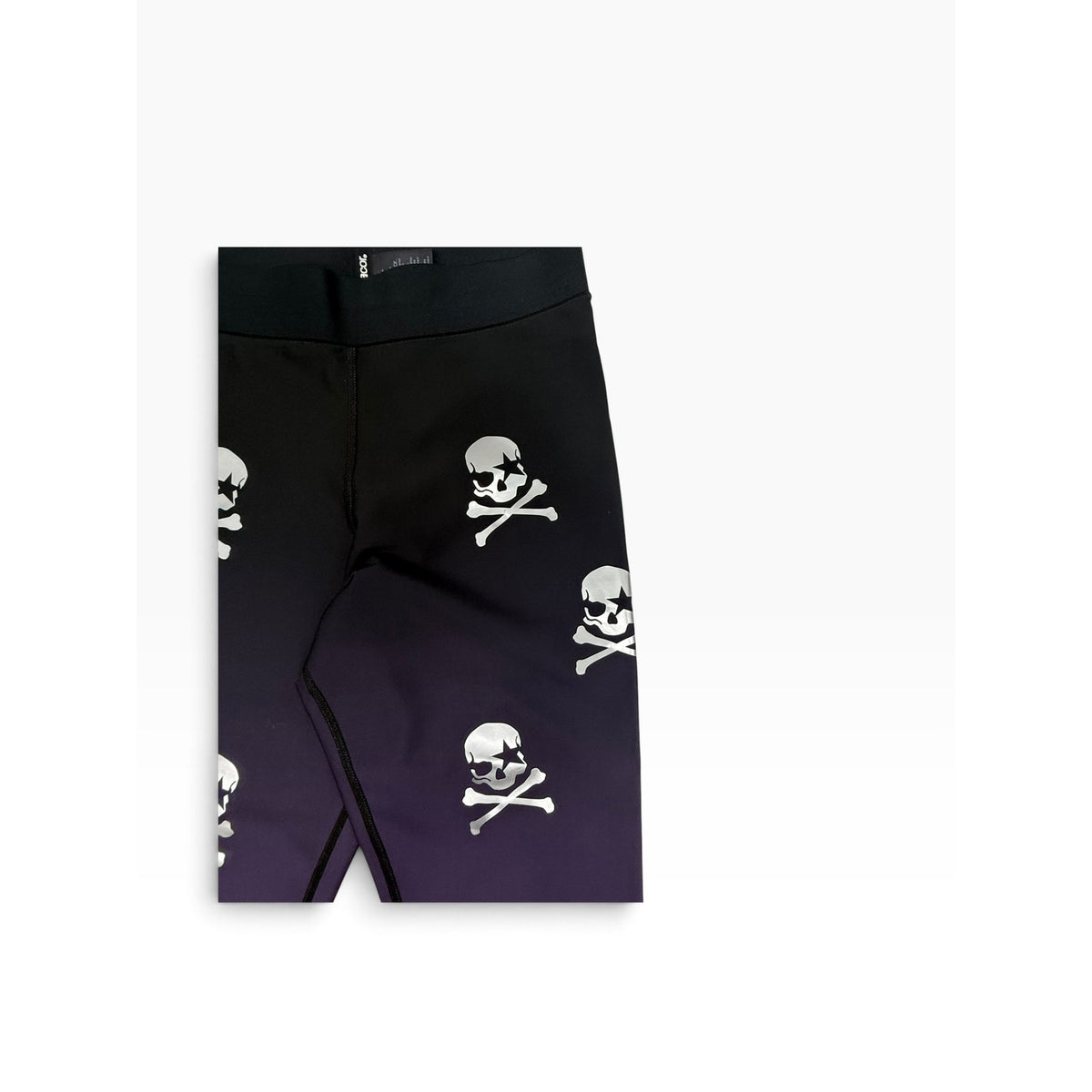 Ultracor Leggings Womens XL Plum Ombre Silver Foil Skull Print High Rise USA