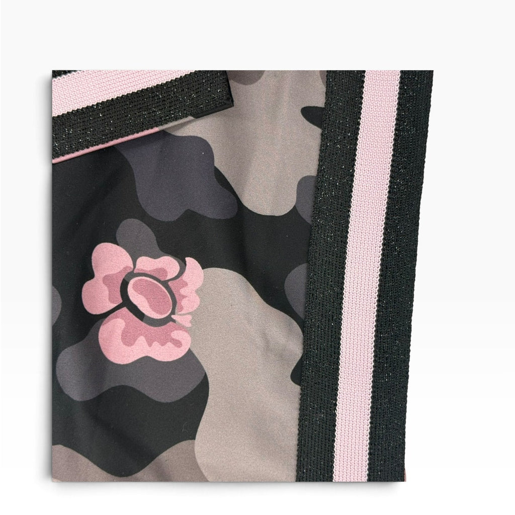 Ultracor Ultra High Legging XS Pink Grey Camo Flower Glitter Side Stripe Luxury