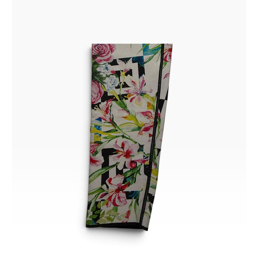Ultracor  High Rise Leggings Watercolor Lily Geometric Print Panel NWOT S