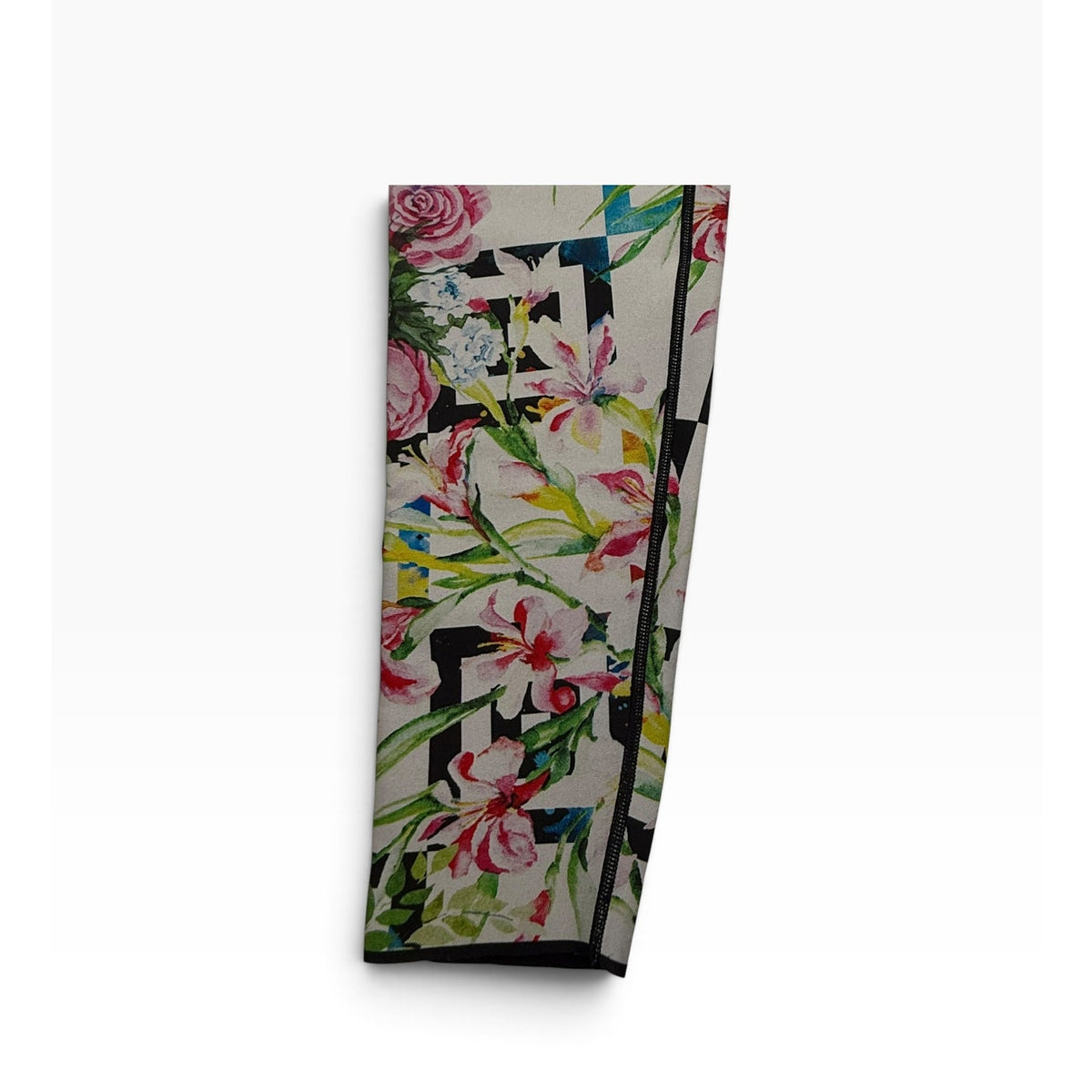 Ultracor  High Rise Leggings Watercolor Lily Geometric Print Panel NWOT S