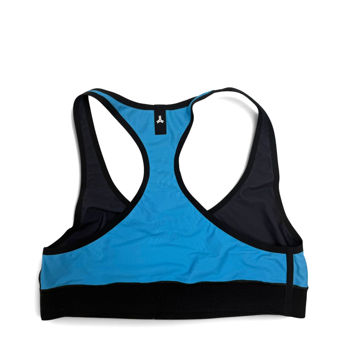 Ultracor Racerback Sports Bra NWOT Teal Blue Black Trim Scoop Neck Sz 4