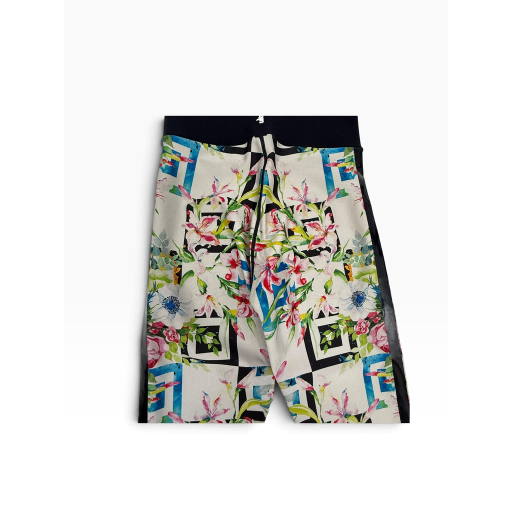 Ultracor  High Rise Leggings Watercolor Lily Geometric Print Panel NWOT S