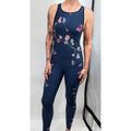 Ultracor Navy Floral Butterfly Bodysuit Size Small