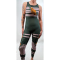Floral Stripe Racerback Unitard | Ultracor | Size S