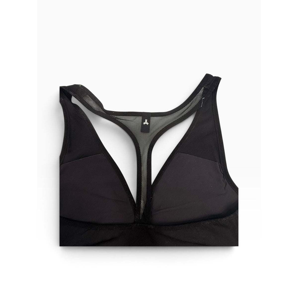 Ultracor Ultra High Floral Mesh Racerback Sports Bra | Black & Red | Size L