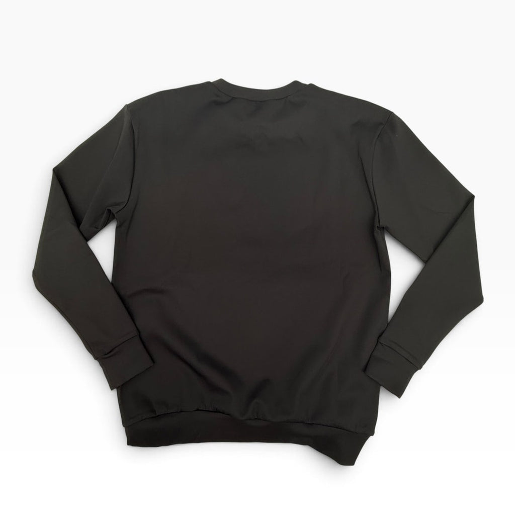 Ultracor C'est La Vie Gold Foil Black Crewneck Sweatshirt Lined Women's XS NWOT