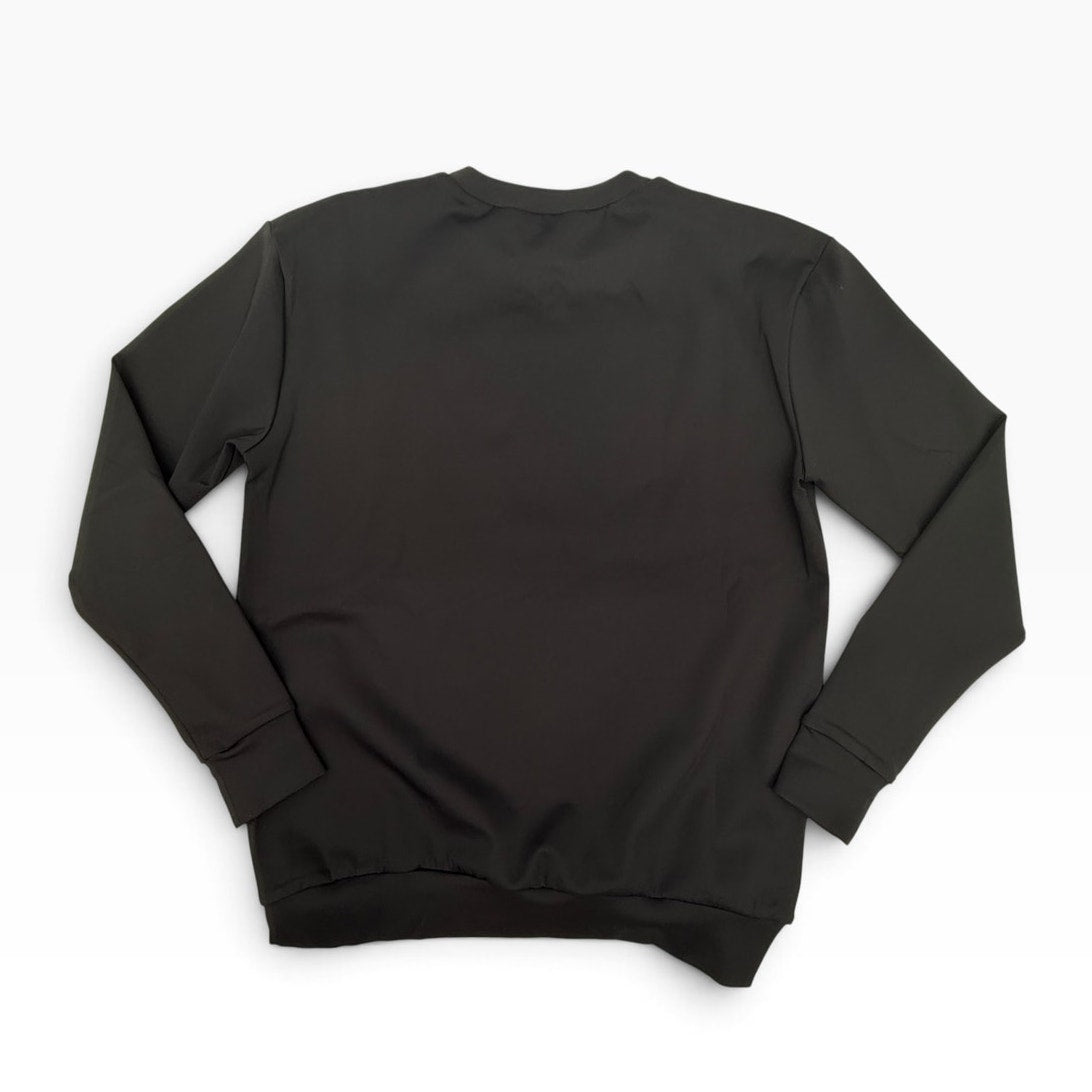 Ultracor C'est La Vie Gold Foil Black Crewneck Sweatshirt Lined Women's XS NWOT