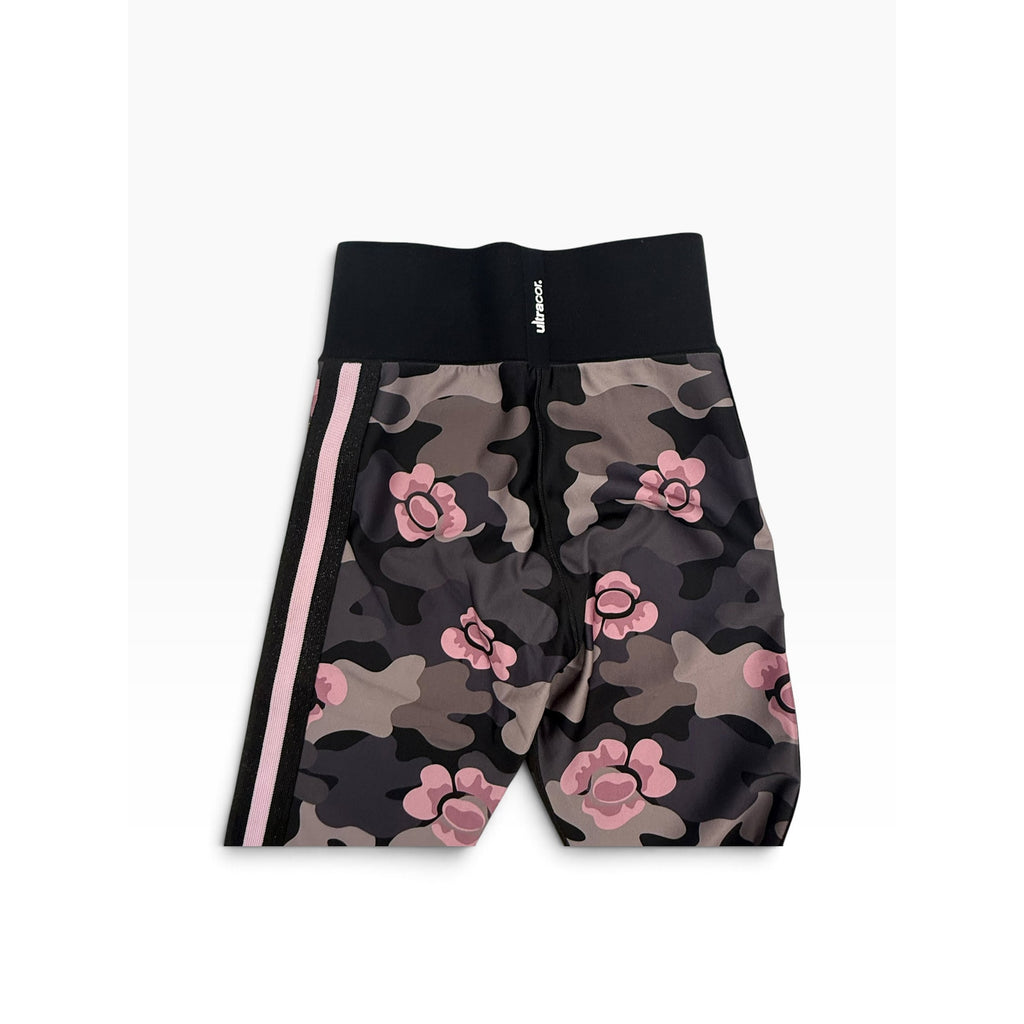 Ultracor Ultra High Legging XS Pink Grey Camo Flower Glitter Side Stripe Luxury