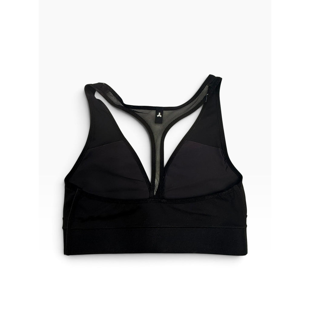 Ultracor Ultra High Floral Mesh Racerback Sports Bra | Black & Red | Size L